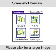 LingvoSoft FlashCards English  Turkish for Palm OS Screenshot